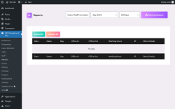 Page screenshot: HR Management Lite → Reports