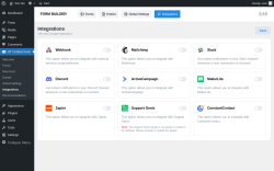 Page screenshot: HT Contact Form → Integrations