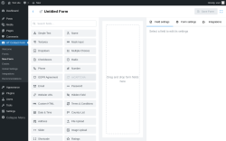 Page screenshot: HT Contact Form → New Form