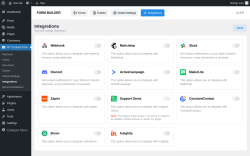 Page screenshot: HT Contact Form → Integrations