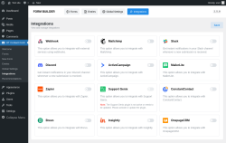 Page screenshot: HT Contact Form → Integrations