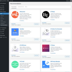 Page screenshot: HT Contact Form → Recommendations