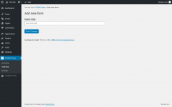 Page screenshot: HTML Forms → Add New