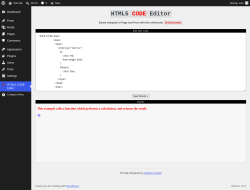 Page screenshot: HTML5 CODE Editor