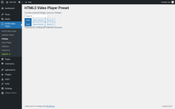 Page screenshot: Html5 Video Player → Settings