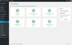 Page screenshot: Settings → HTTP Headers