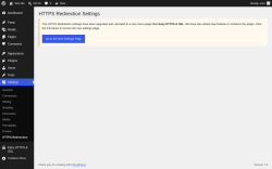 Page screenshot: Settings &rarr; HTTPS Redirection
