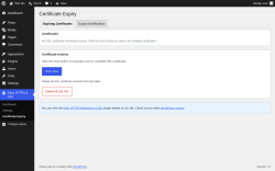 Page screenshot: Easy HTTPS & SSL &rarr; Certificate Expiry