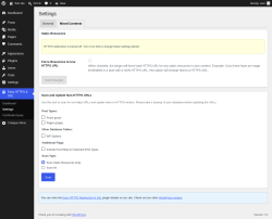 Page screenshot: Easy HTTPS & SSL &rarr; Settings &rarr; Mixed Contents