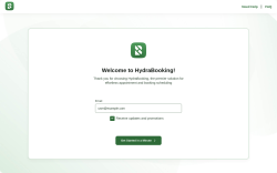 Page screenshot: Hydra Booking ‹ Test site — WordPress