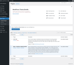 Page screenshot: Plugins ‹ Test site — WordPress