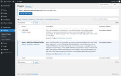 Page screenshot: Plugins ‹ Test site — WordPress