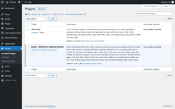 Page screenshot: Plugins ‹ Test site — WordPress
