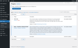 Page screenshot: Plugins ‹ Test site — WordPress