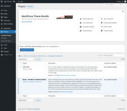 Page screenshot: Plugins ‹ Test site — WordPress