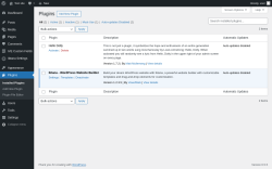 Page screenshot: Plugins ‹ Test site — WordPress
