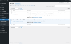 Page screenshot: Plugins ‹ Test site — WordPress