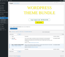 Page screenshot: Plugins ‹ Test site — WordPress