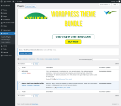 Page screenshot: Plugins ‹ Test site — WordPress