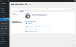 Page screenshot: ICUSTOMIZER → Credits