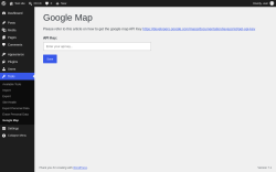 Page screenshot: Tools &rarr; Google Map