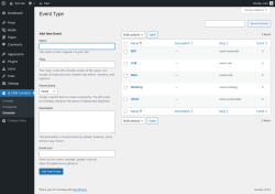 Page screenshot: id:CRM Contacts → Event Types