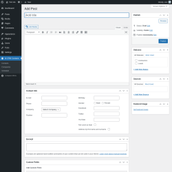Page screenshot: id:CRM Contacts → Add contact