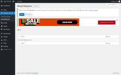 Page screenshot: IDonate Settings → Blood Request