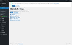Page screenshot: Settings ‹ Test site — WordPress