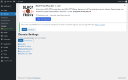 Page screenshot: Settings ‹ Test site — WordPress