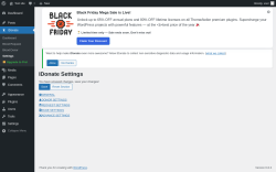 Page screenshot: Settings ‹ Test site — WordPress