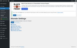 Page screenshot: Settings ‹ Test site — WordPress