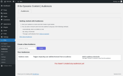 Page screenshot: If-So → Audiences