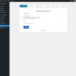 Page screenshot: Dashboard &lsaquo; Test site &mdash; WordPress