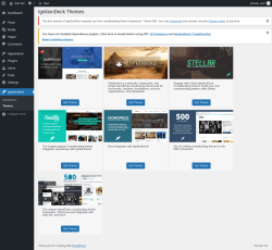 Page screenshot: IgnitionDeck &rarr; Themes