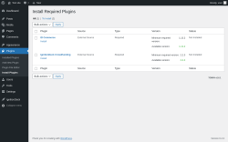 Page screenshot: Plugins  &rarr; Install Plugins