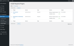 Page screenshot: Plugins  → Install Plugins