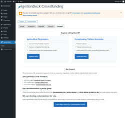 Page screenshot: IgnitionDeck &rarr; Connect