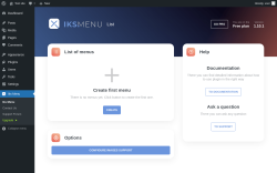 Page screenshot: Iks Menu