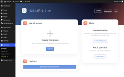 Page screenshot: Iks Menu