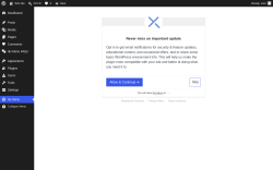 Page screenshot: Iks Menu &lsaquo; Test site &mdash; WordPress