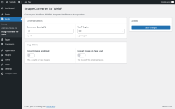 Page screenshot: Media → Image Converter for WebP