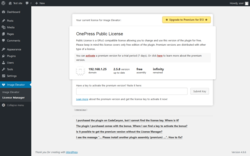 Page screenshot: Image Elevator &rarr; License Manager
