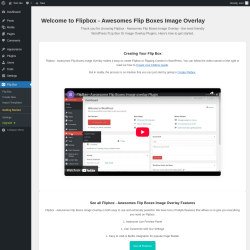Page screenshot: Flip Box → Getting Started