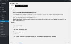 Page screenshot: Settings &rarr; Image to Text