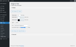 Page screenshot: Settings &rarr; Image to Text