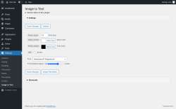 Page screenshot: Settings &rarr; Image to Text