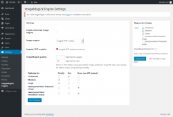 Page screenshot: Settings  &rarr; ImageMagick Engine