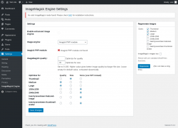 Page screenshot: Settings &rarr; ImageMagick Engine