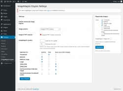 Page screenshot: Settings &rarr; ImageMagick Engine